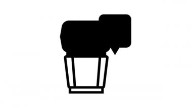 fotoğraf makinesi flaş onarım hattı simgesi canlandırması