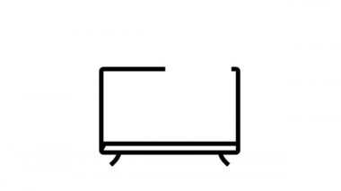 TV tamir çizgisi simgesi canlandırması