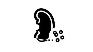 böbrek problemi çizgi simgesi canlandırması