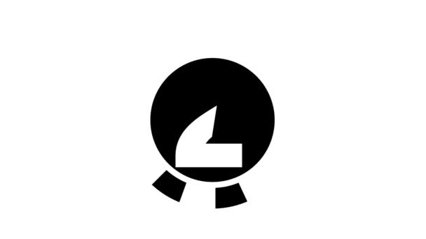 Animação ícone de glifo de dois números — Vídeo de Stock