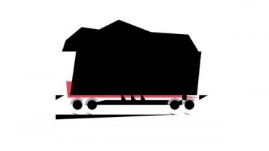 Demiryolu taşı renk ikonu canlandırması