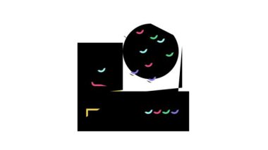 Falcı çarklı loto renk simgesi canlandırması