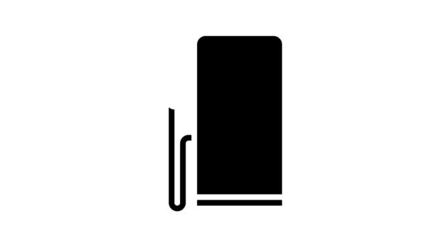 Animacja ikony ikony wodoru stacji — Wideo stockowe