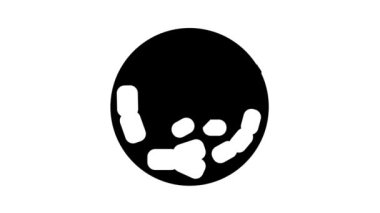 bifidobakteryum probiyotik kabartma simgesi animasyonu