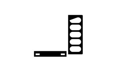 kapsüller paket probiyotik simge canlandırması