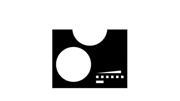 Animasi ikon probiotik glif preskripsi — Stok Video