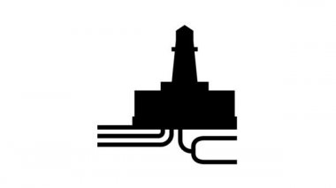 Fabrika hidrojen hattı simgesi canlandırması