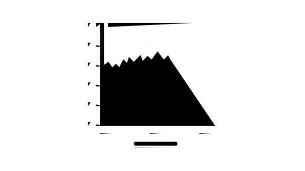 Gráfico som vibração cor ícone animação — Vídeo de Stock