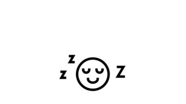 Uyku çizgisi simgesi canlandırması müziği