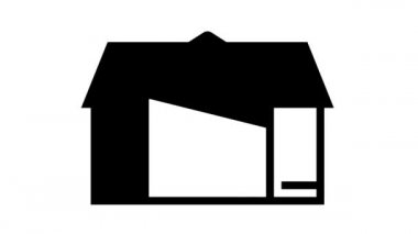 ev akustik çizgi simgesi canlandırması