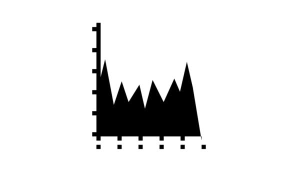 Rumore vibrazione infografica linea icona animazione — Video Stock