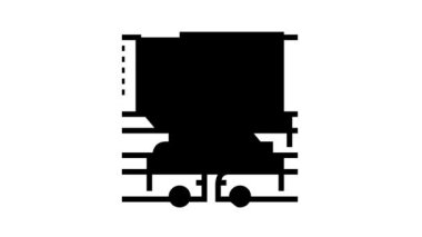 şehir trafik sıkışıklığı çizgi canlandırması