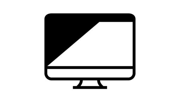 Rejestracja linii konta internetowego animacja ikony — Wideo stockowe