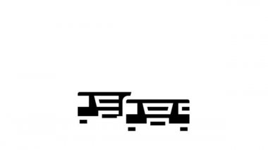 Trafik sıkışıklığı simge canlandırmasında sürücü iletişimi