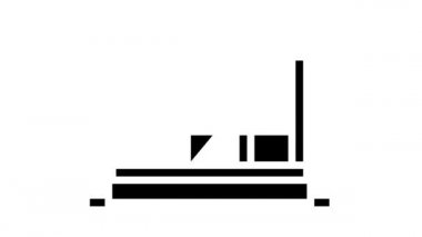 çelik çerçeve oluşturma kabartma simgesi canlandırması