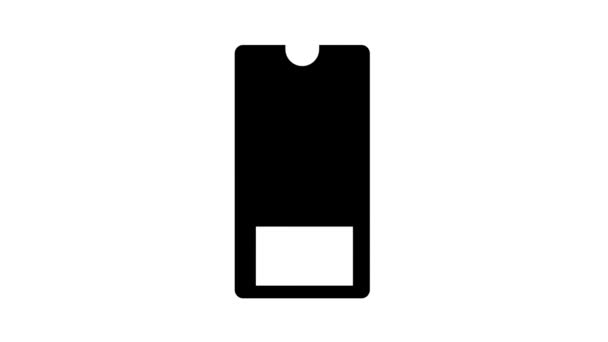 Телефон онлайн приложение конвертер символов анимация иконка — стоковое видео