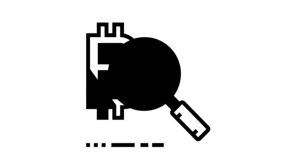 Token desenvolvimento ico linha ícone animação — Vídeo de Stock