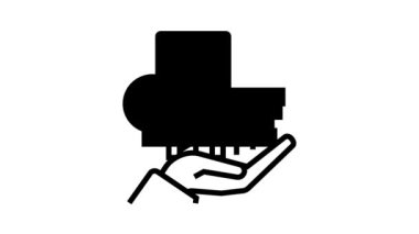 temettür para hattı simgesi canlandırması