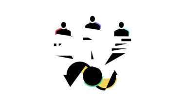 Hissedarlar şirket paylaşımı ve iş rengi canlandırması