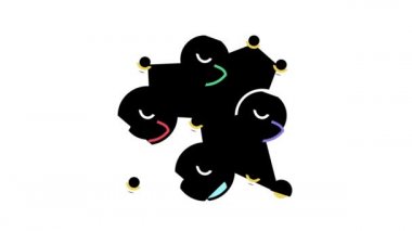 İşadamları zinciri hissedarlar renk canlandırması