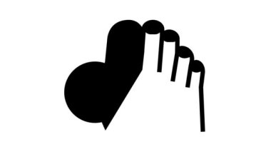 ürik asit kristalleri gut çizgisi simgesi canlandırması