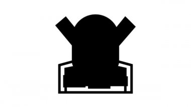 bükme makinesi çizgi simgesi canlandırması