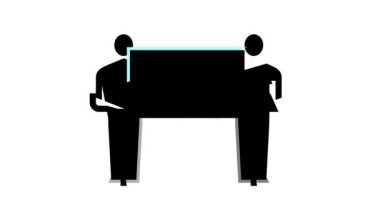 Ayna rengi canlandırması tutan yükleyiciler