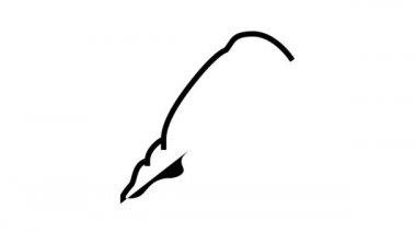 Baldır kası ödemi çizgi simgesi canlandırması