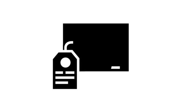 Freemium serviço online assinatura glifo ícone animação — Vídeo de Stock