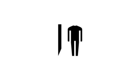 beceri uzmanı glyph simge canlandırması