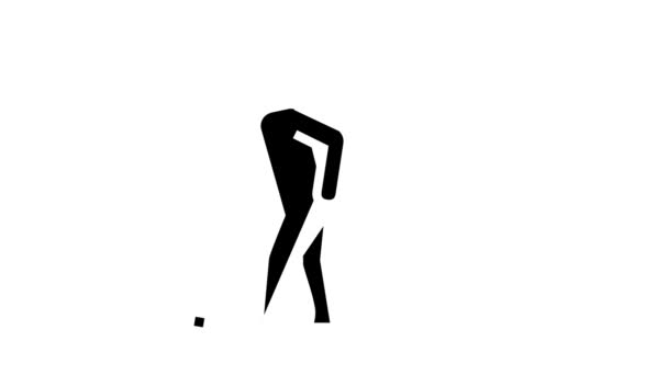 排尿时疼痛图标动画 — 图库视频影像