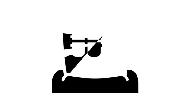 Анимация иконки знака символа — стоковое видео