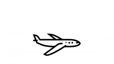 ulaşım ve iş seyahati yardımları çizgi canlandırması