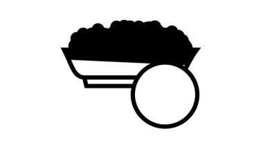 irmikli Groat çizgi simgesi canlandırması