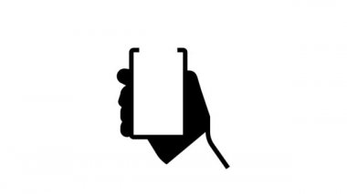 RFID NFC teknolojili akıllı telefon çizgi canlandırması