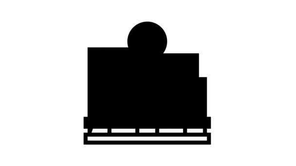 Línea de servicio de adquisición icono de animación — Vídeo de stock