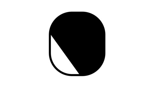 Magnetická značka s animací ikon rfid čáry — Stock video