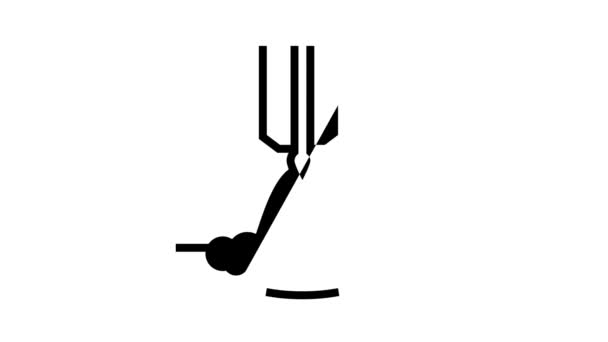 Butt welding line icon animation — стоковое видео