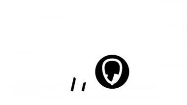 corn groat glyph simge canlandırması