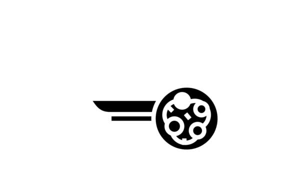 Millet groat glyph图标动画 — 图库视频影像