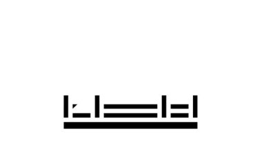 butt welding machine glyph icon animation