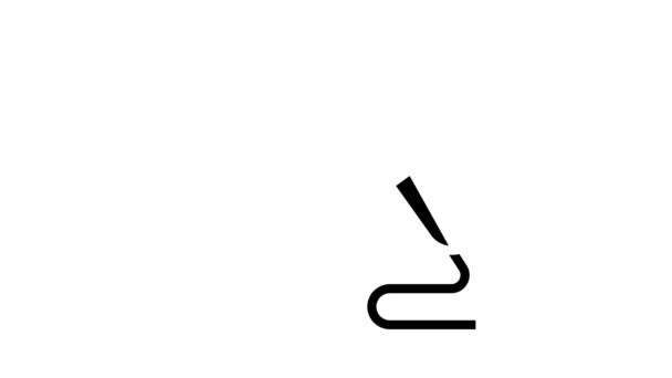 Zařízení svařování animace ikon glyph — Stock video