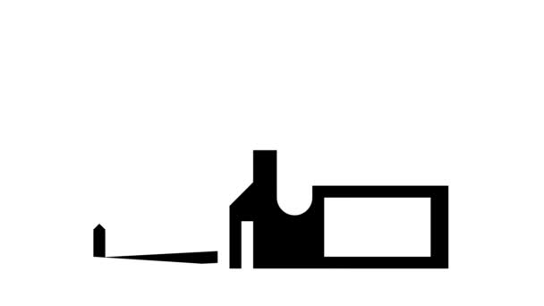 Non consommable électrode soudage glyphe icône animation — Video