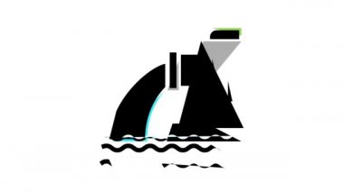 drenaj borusundan dökülen su renk simgesi canlandırması