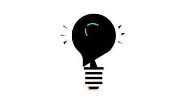 ampul enerjisi renk simgesini kaydetme canlandırması