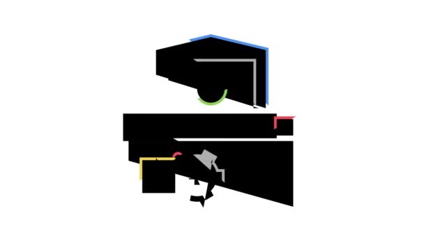 Storhouse logistics process color icon animation — 비디오