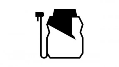 taşınabilir hava kompresörü çizgi simgesi canlandırması