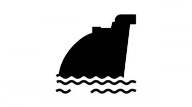 drenaj boru hattı simgesi simgesinden düşen su