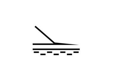 su geçirmez katman çizgi simgesi canlandırması