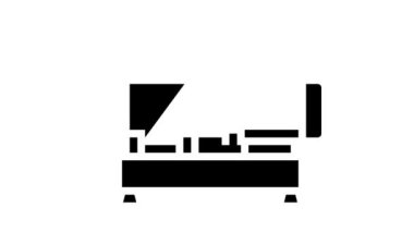 santrifüj hava kompresörü glyph simge canlandırması